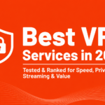 Best VPN services in 2026 comparison banner featuring ExpressVPN, NordVPN, Surfshark, Proton VPN, and Mullvad for speed, privacy, streaming, and value.